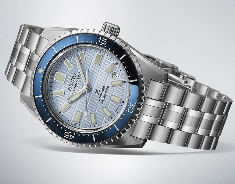 Seiko Watches Seiko Prospex Clearwater Blue Marinemaster 1965 Reinterpretation Diver Watch
