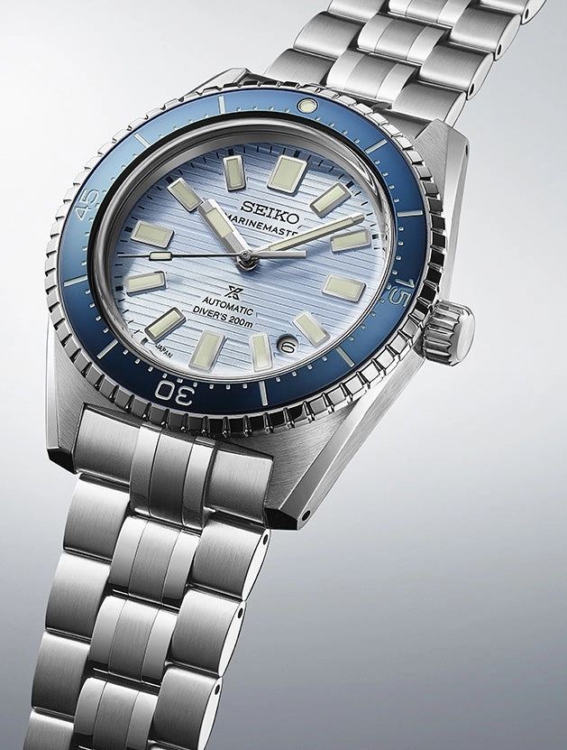Seiko Watches Seiko Prospex Clearwater Blue Marinemaster 1965 Reinterpretation Diver Watch