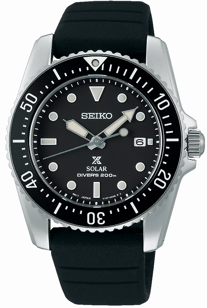 Seiko Watches Seiko Prospex Compact Solar Scuba Diver Watch