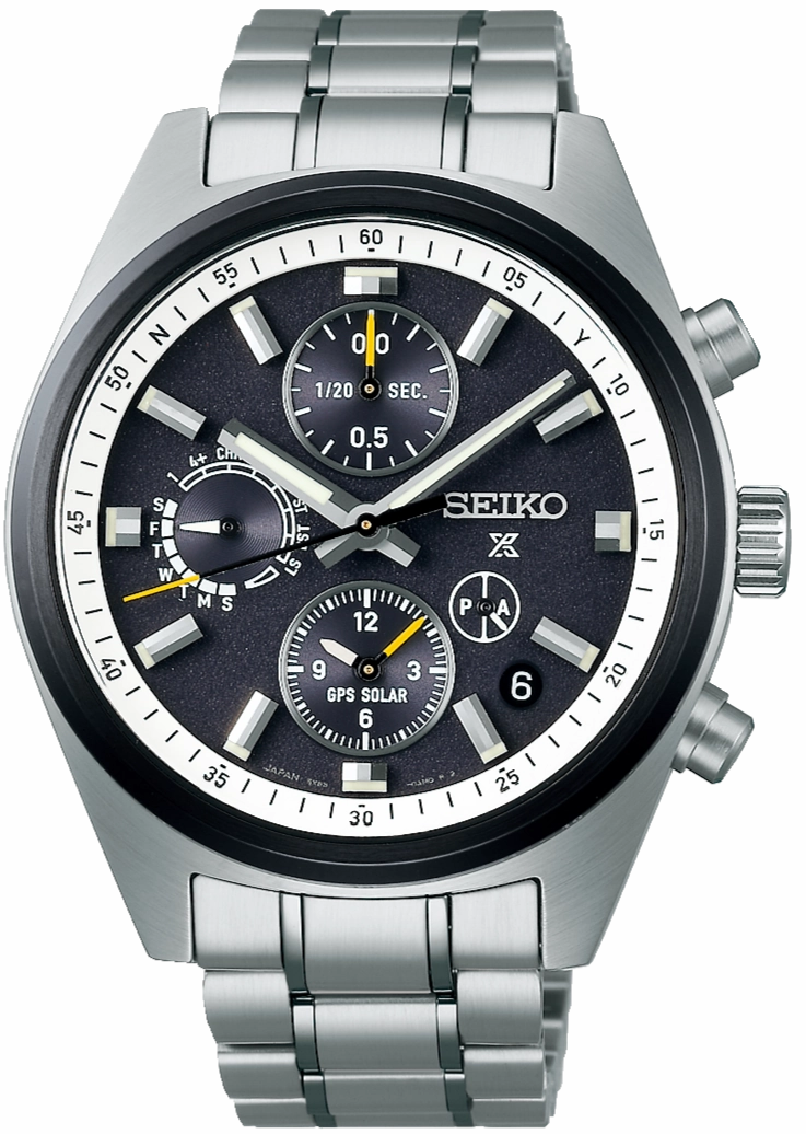 Seiko Watches Seiko Prospex GPS Solar Chronograph Speedtimer in Black Watch