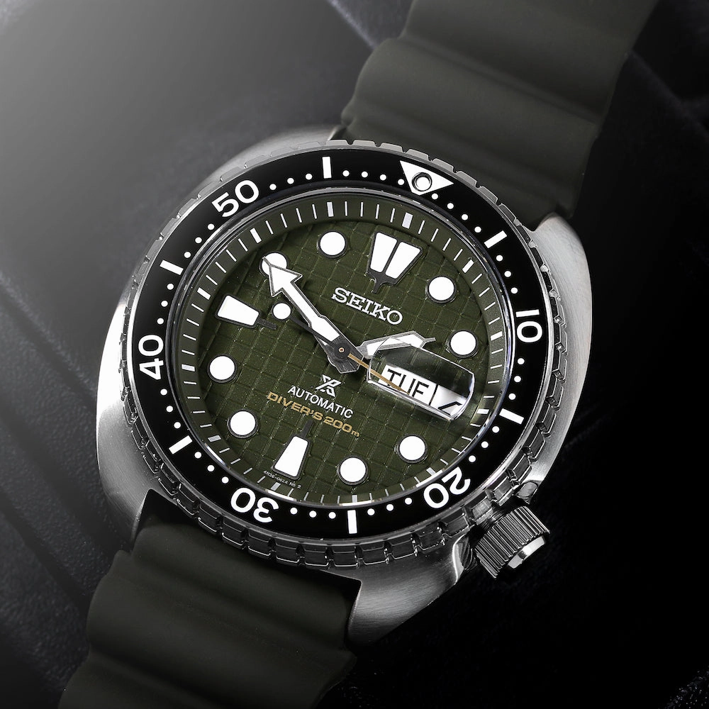 Seiko Watches Seiko Prospex Khaki Turtle Watch