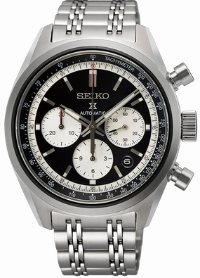 Seiko Watches Seiko Prospex Prospex Speedtimer Glossy Black 1972 Mechanical Chronograph Watch