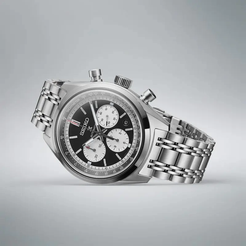 Seiko Watches Seiko Prospex Prospex Speedtimer Glossy Black 1972 Mechanical Chronograph Watch