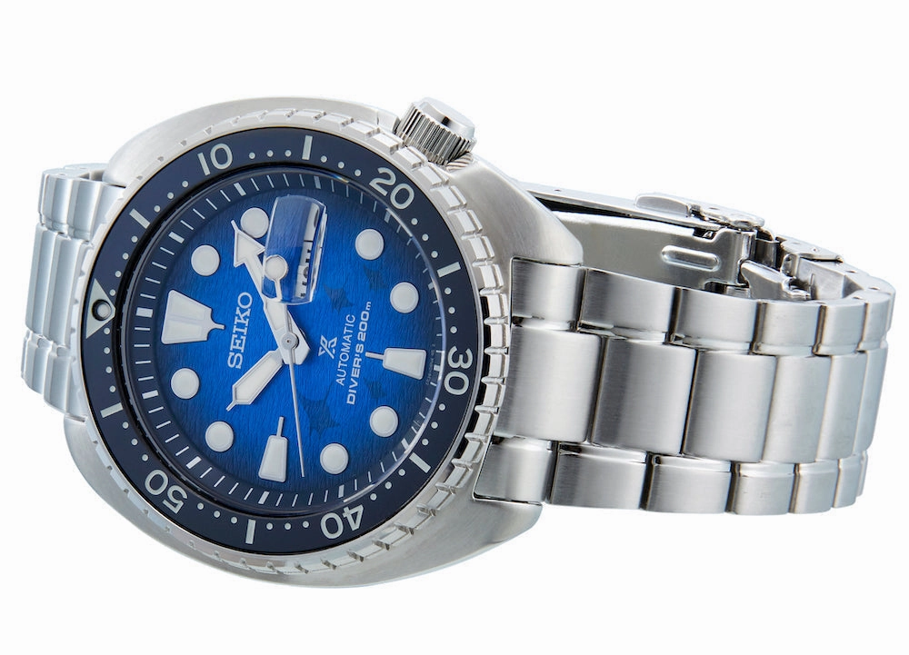 Seiko Watches Seiko Prospex Save the Ocean Turtle Scuba Diver Manta Ray Special Edition Watch