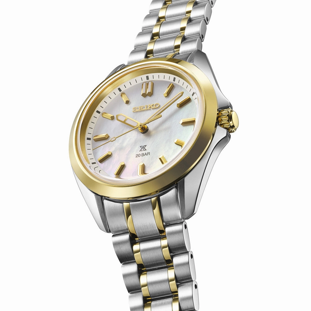 Seiko Watches Seiko Prospex Sea Ladies Two Tone Watch