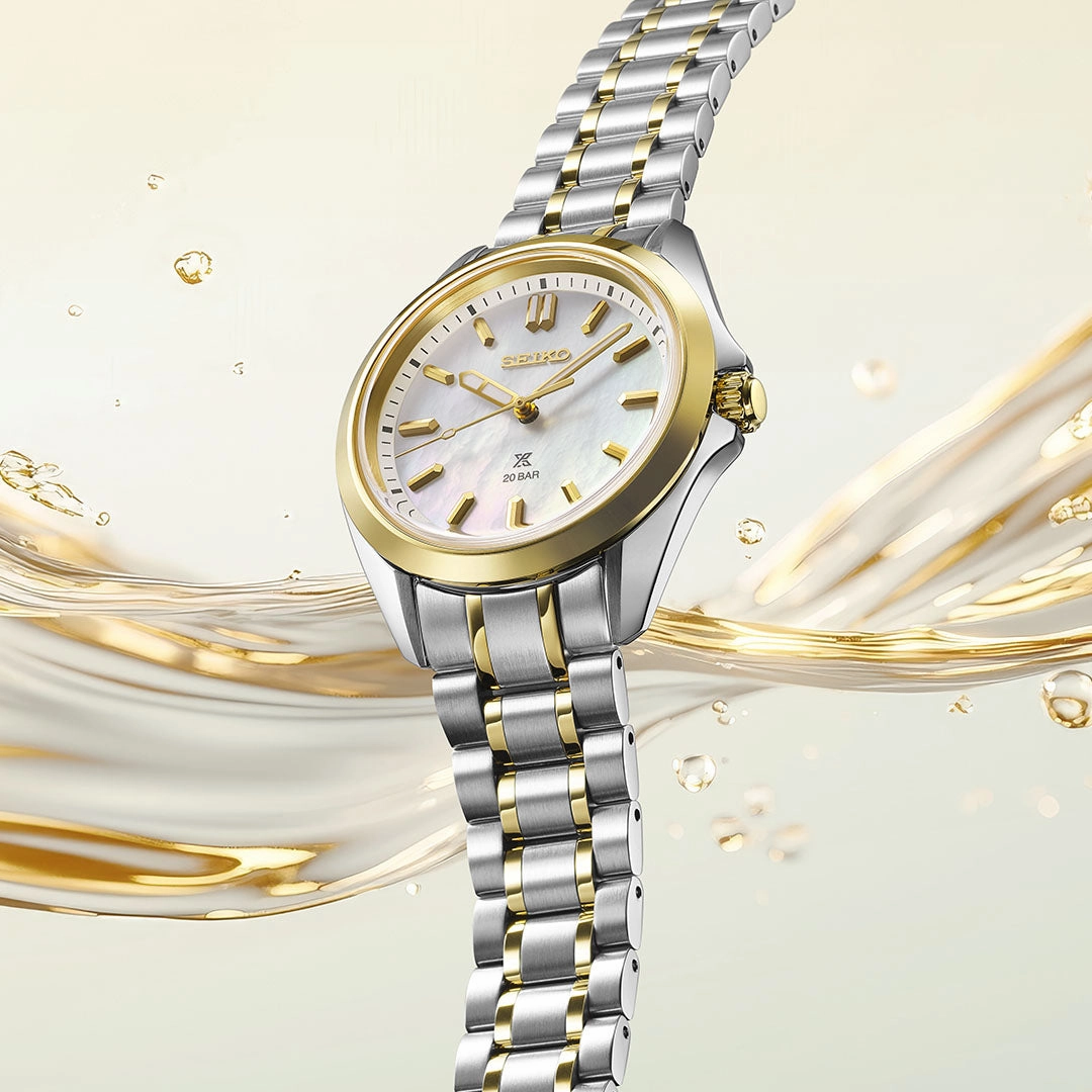 Seiko Watches Seiko Prospex Sea Ladies Two Tone Watch