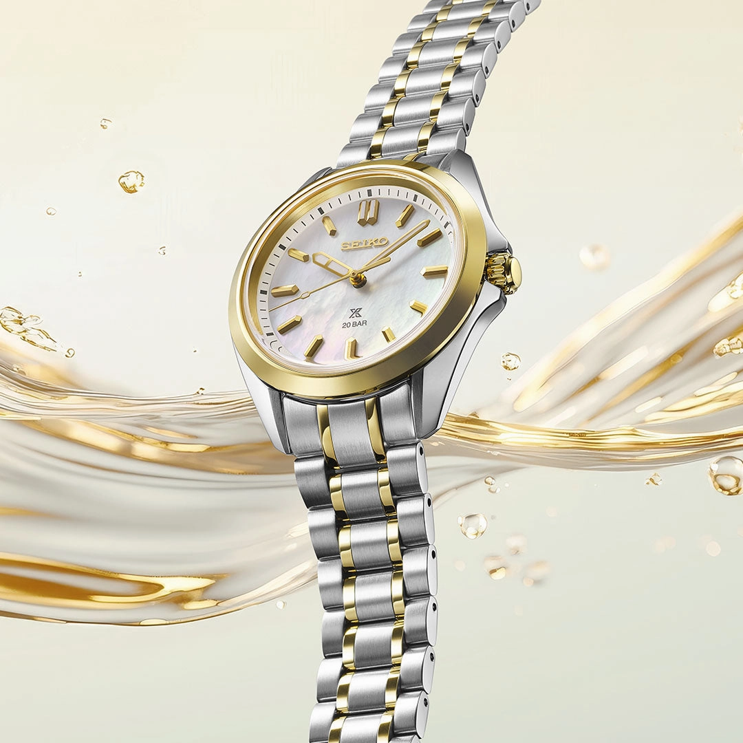 Seiko Watches Seiko Prospex Sea Ladies Two Tone Watch