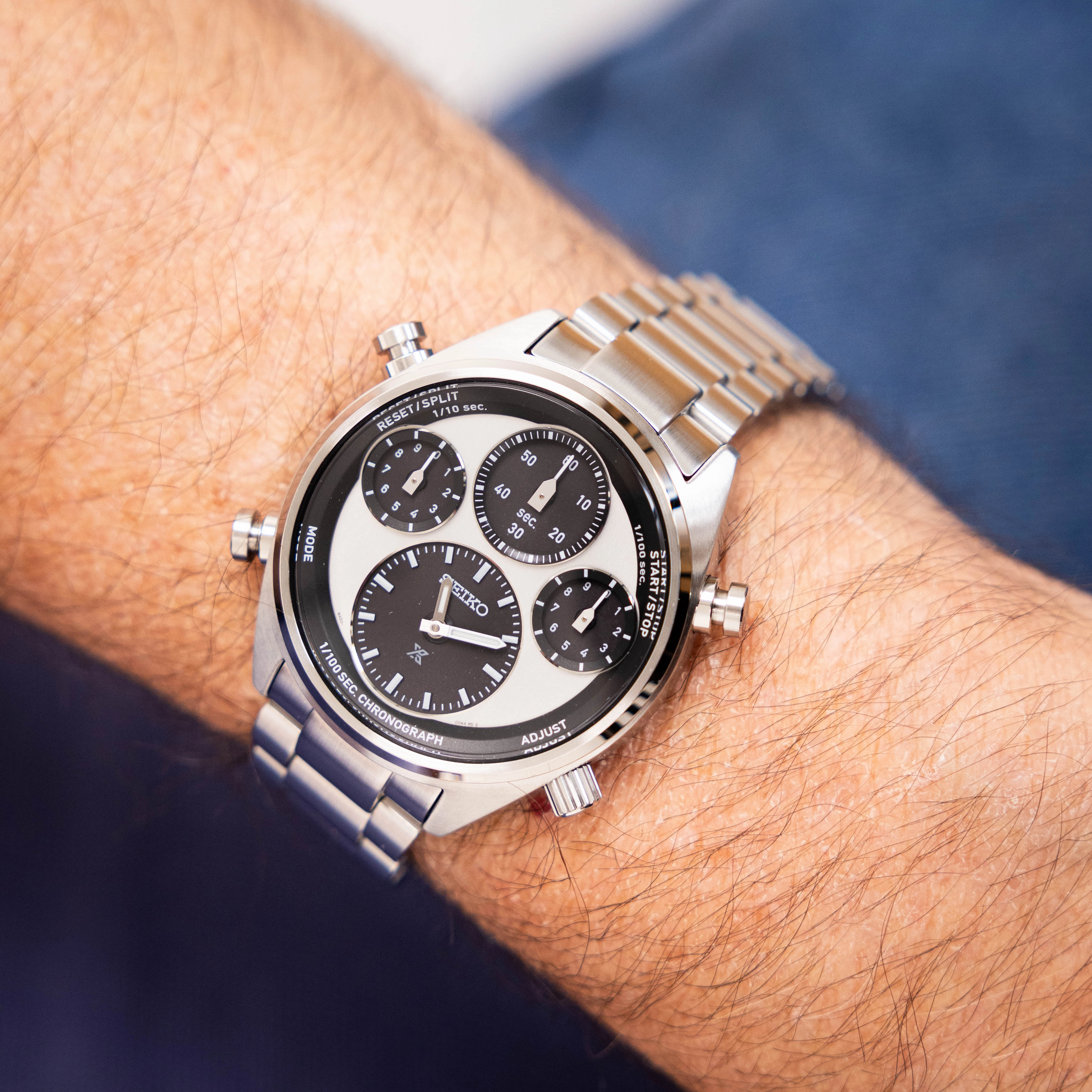 Seiko Watches Seiko Prospex SFJ001P Speedtimer 'Panda' Watch