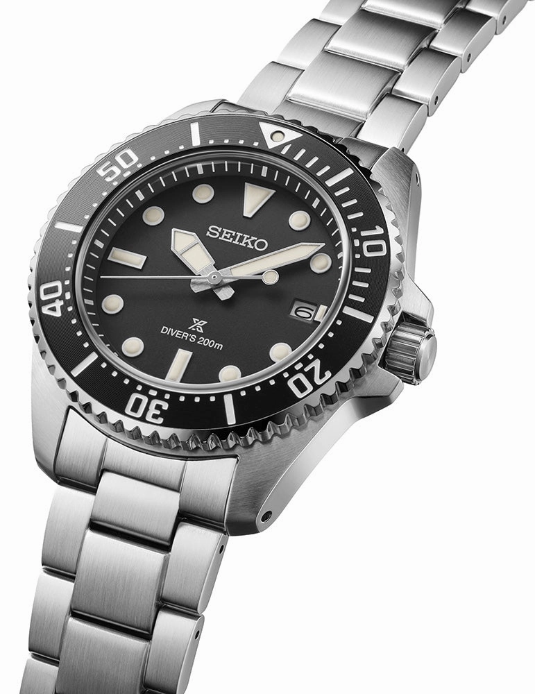 Seiko Watches Seiko Prospex Solar Divers Pure Black Watch