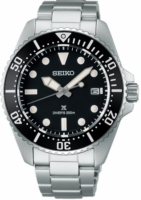 Seiko Watches Seiko Prospex Solar Divers Pure Black Watch