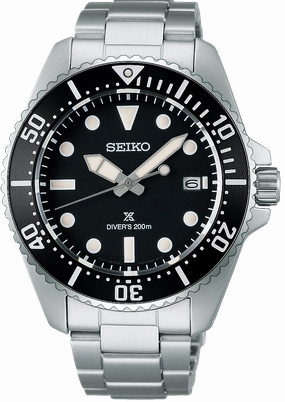 Seiko Watches Seiko Prospex Solar Divers Pure Black Watch