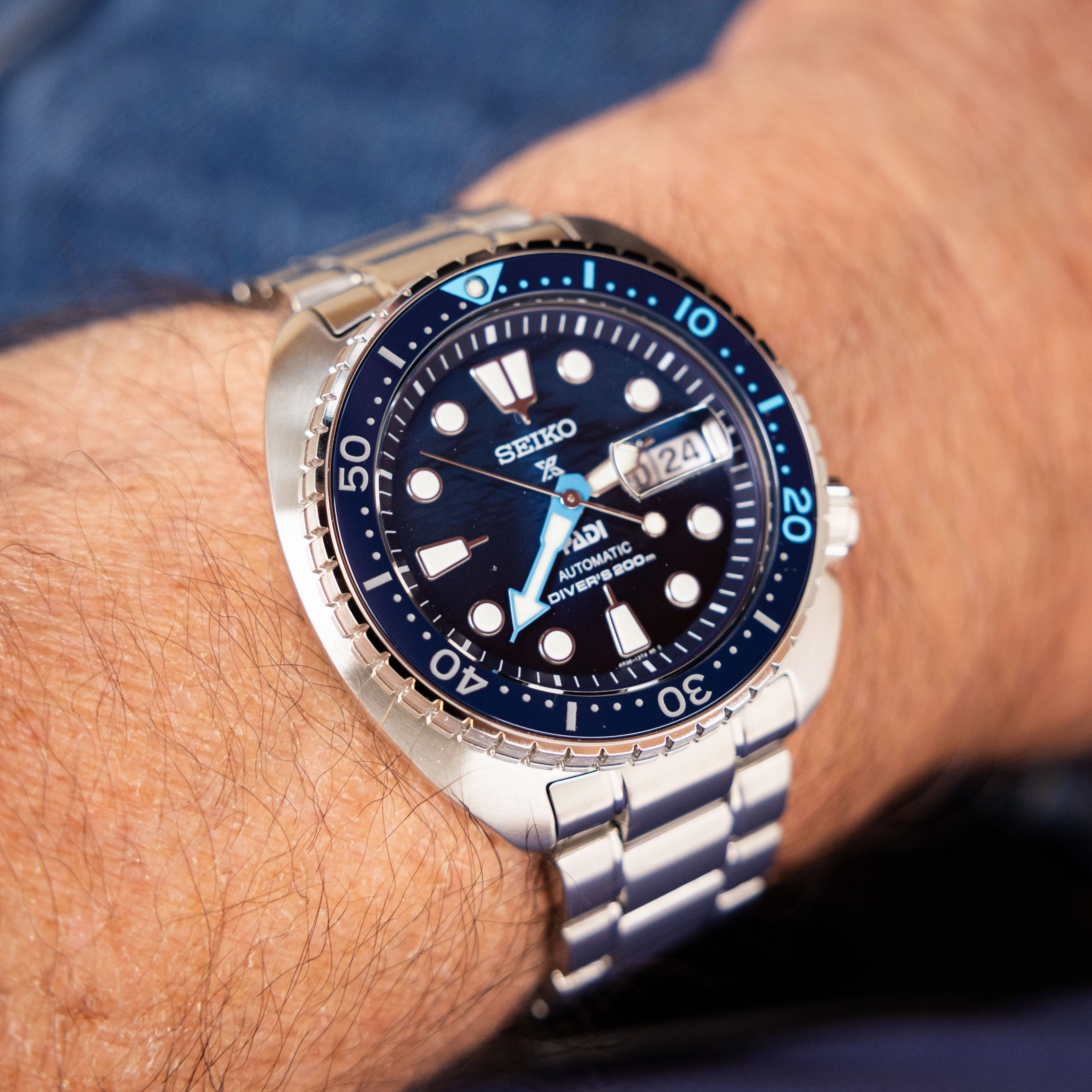 Seiko Watches Seiko Prospex SRPK01K Special Edition 'King Turtle' Watch