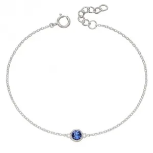 September Birthstone Bracelet with Swarovski Crystal B5292 Beginnings Jewellery