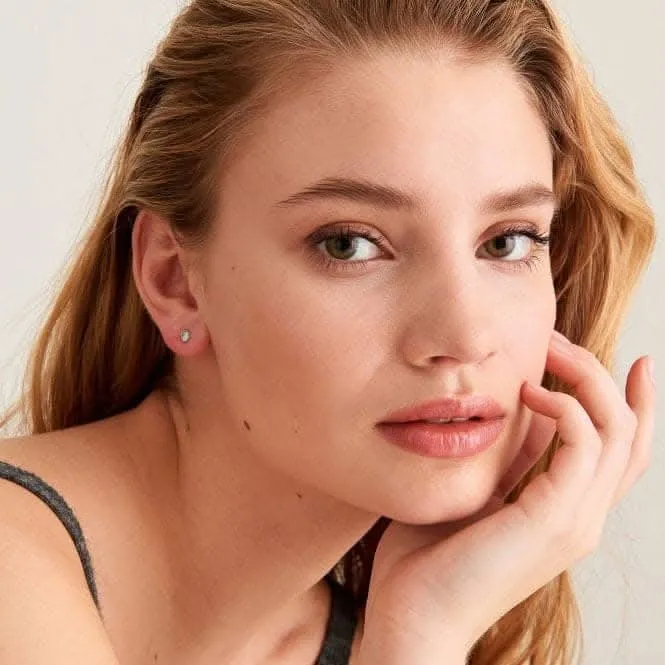 Shiny Gold Tidal Abalone Stud Earrings E027-04G Ania Haie Jewellery