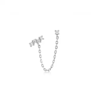 Silver Celestial Drop Chain Barbell Single Earring E047-10H Ania Haie Jewellery