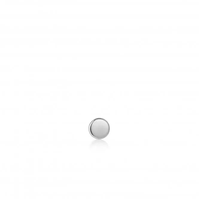 Silver Disc Barbell Single Earring E035-04H Ania Haie Jewellery