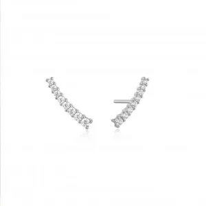Silver Glam Crawler Stud Earrings E037-03H Ania Haie Jewellery