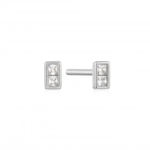 Silver Glam Mini Stud Earrings E037-02H Ania Haie Jewellery
