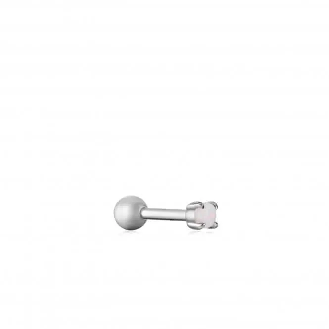 Silver Kyoto Opal Cabochon Single Stud Earring E034-01H Ania Haie Jewellery