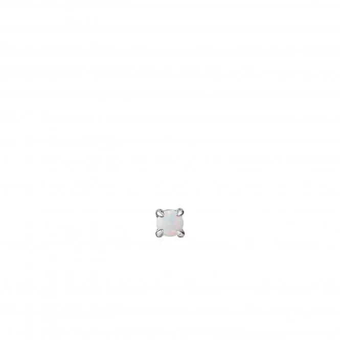Silver Kyoto Opal Cabochon Single Stud Earring E034-01H Ania Haie Jewellery