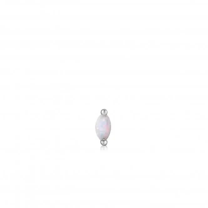 Silver Kyoto Opal Marquise Barbell Single Earring E035-12H Ania Haie Jewellery