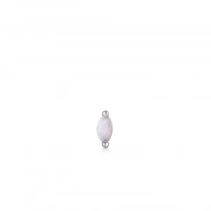 Silver Kyoto Opal Marquise Barbell Single Earring E035-12H Ania Haie Jewellery