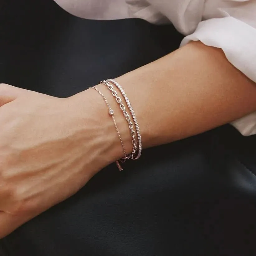 Silver Medium Chain Bracelet B062-03H Ania Haie Jewellery