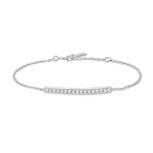 Silver Pavé Bar Bracelet B062-02H Ania Haie Jewellery