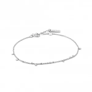 Silver Rhodium Plated Geometry Mixed Discs Bracelet B005-02H Ania Haie Jewellery