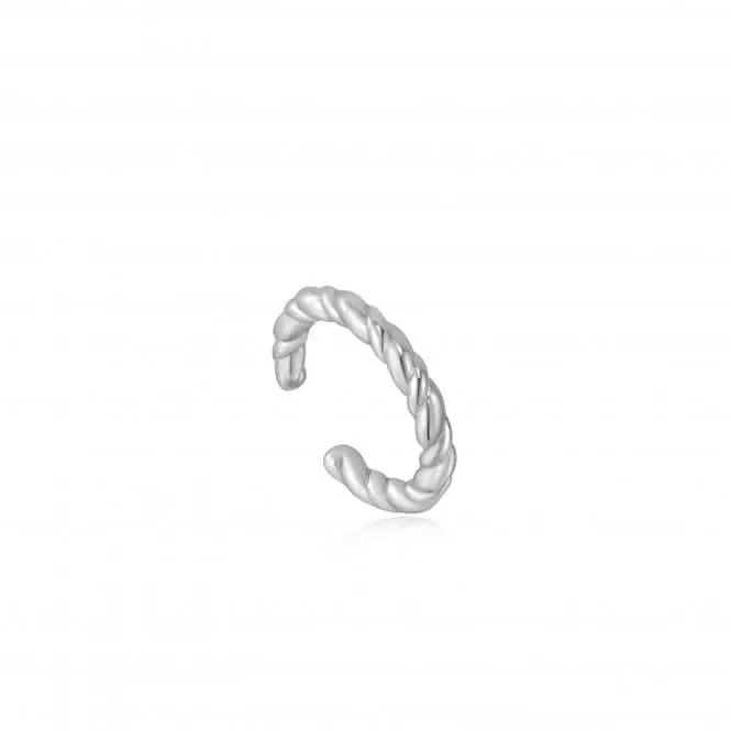 Silver Rope Ear Cuff E036-06H Ania Haie Jewellery