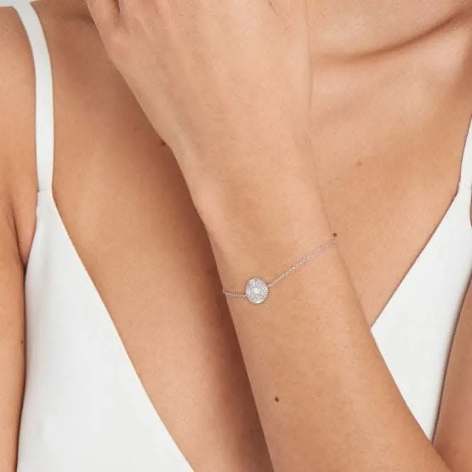 Silver Scattered Stars Kyoto Opal Disc Bracelet B034-02H Ania Haie Jewellery