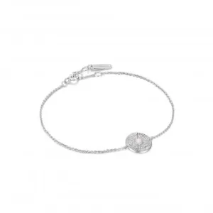 Silver Scattered Stars Kyoto Opal Disc Bracelet B034-02H Ania Haie Jewellery