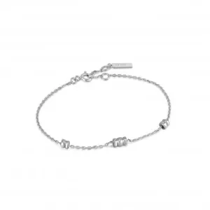 Silver Smooth Twist Chain Bracelet B038-01H Ania Haie Jewellery