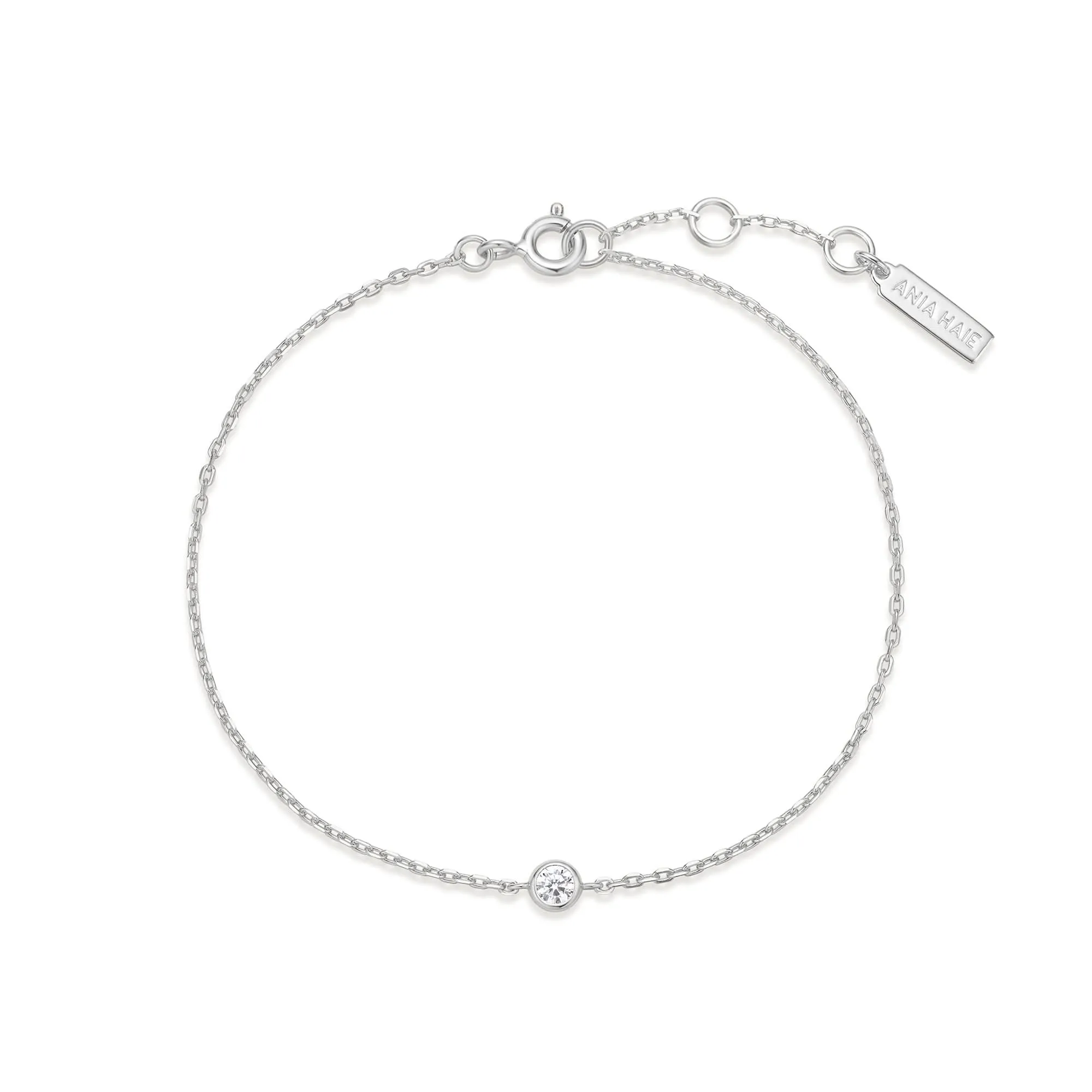 Silver Sparkle Bezel Bracelet B062-01H Ania Haie Jewellery
