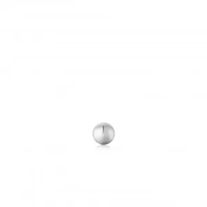 Silver Sphere Barbell Single Earring E035-02H Ania Haie Jewellery