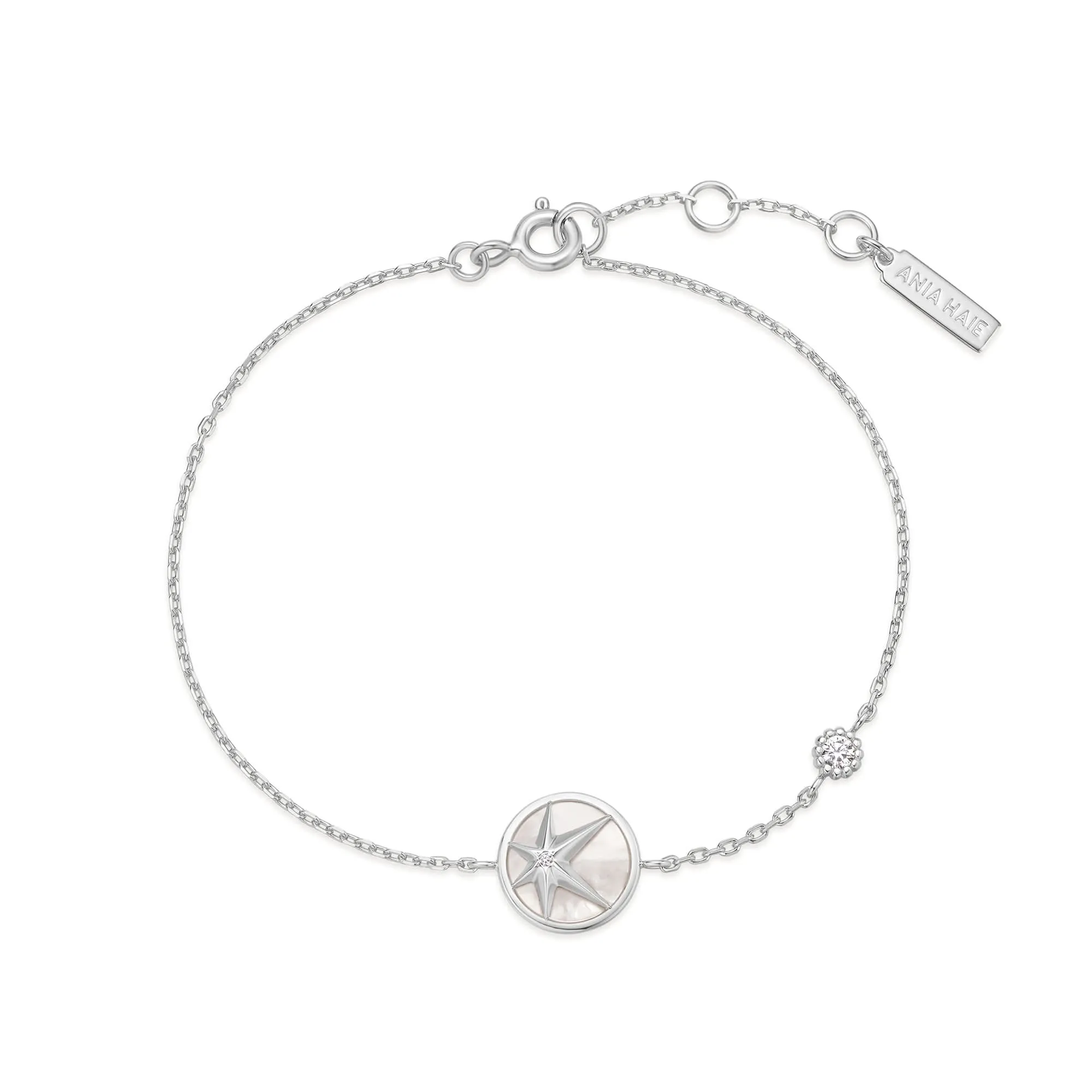 Silver Star Mother-of-Pearl Bracelet B065-02H Ania Haie Jewellery