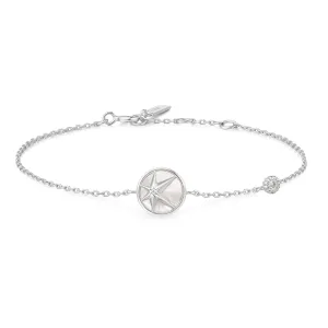 Silver Star Mother-of-Pearl Bracelet B065-02H Ania Haie Jewellery