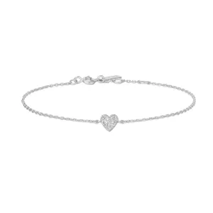 Silver Sweetheart Pavé Bracelet B064-01H Ania Haie Jewellery