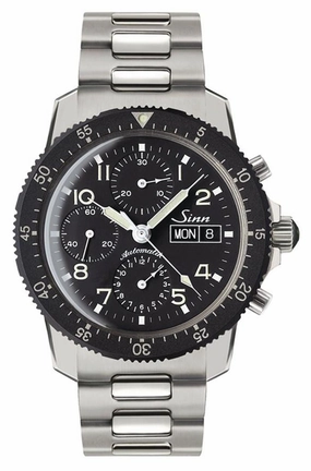 Sinn Watches Sinn 103 St Flieger Chronograph H-Link Bracelet Watch