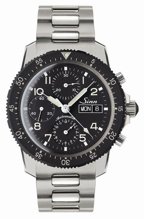 Sinn Watches Sinn 103 St Flieger Chronograph H-Link Bracelet Watch