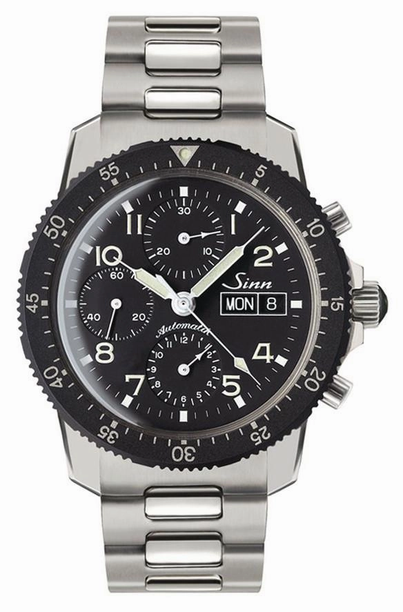 Sinn Watches Sinn 103 St Flieger Chronograph H-Link Bracelet Watch
