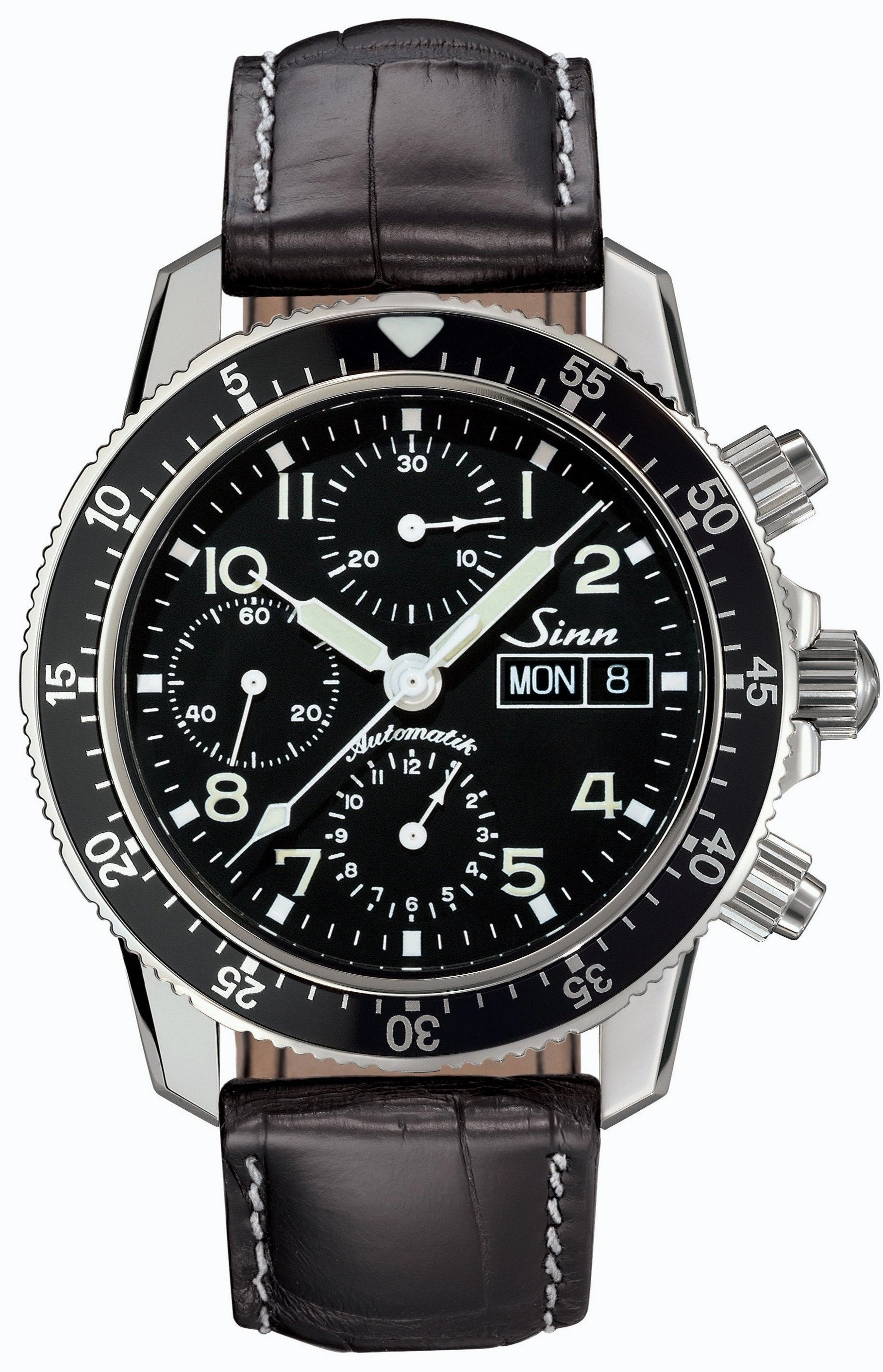 Sinn Watches Sinn 103 St Sa Flieger Chronograph Aligator Leather Watch