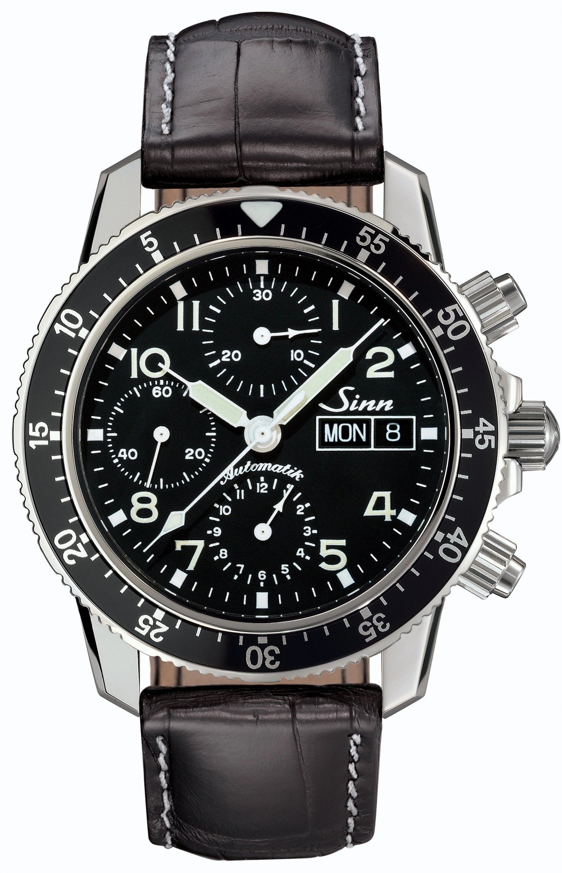 Sinn Watches Sinn 103 St Sa Flieger Chronograph Aligator Leather Watch