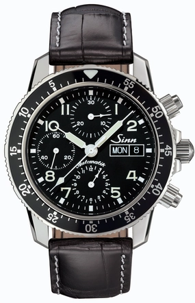 Sinn Watches Sinn 103 St Sa Flieger Chronograph Aligator Leather Watch