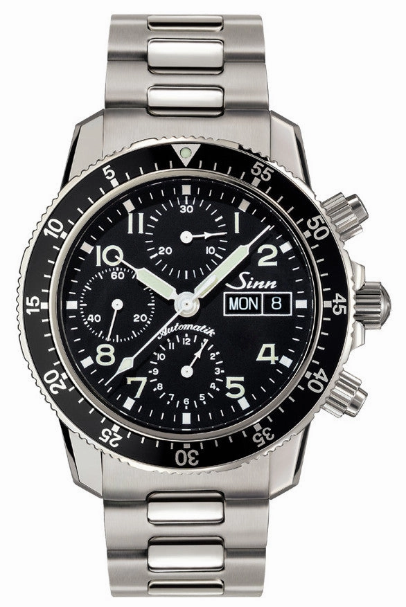 Sinn Watches Sinn 103 St Sa Flieger Chronograph H-Link Bracelet Watch