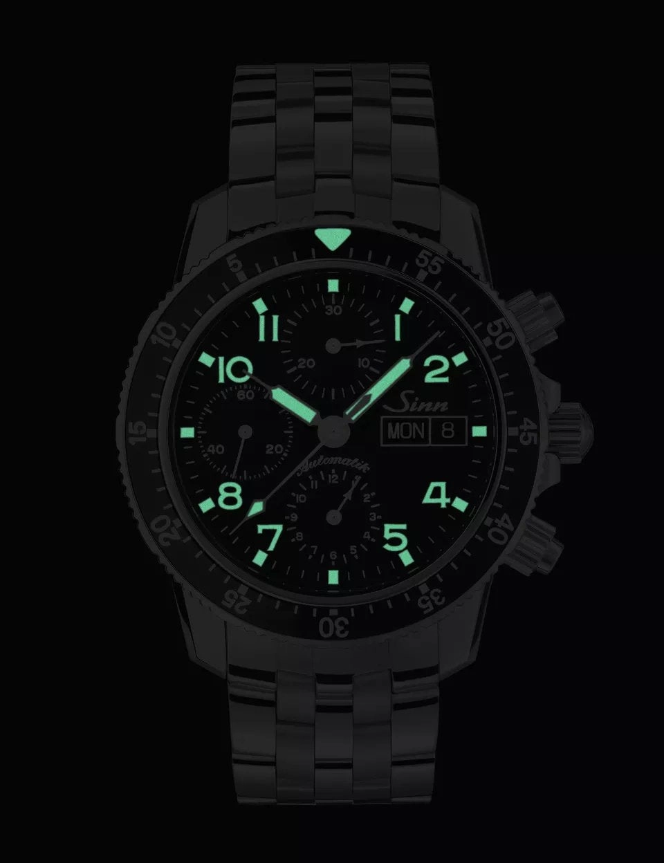 Sinn Watches Sinn 103 St Sa Flieger Chronograph Vintage Leather Watch