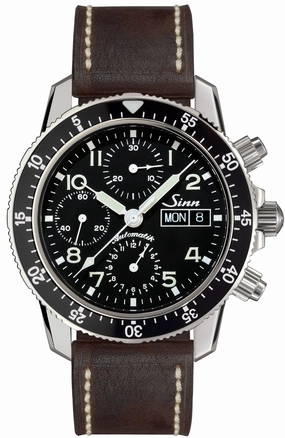 Sinn Watches Sinn 103 St Sa Flieger Chronograph Vintage Leather Watch