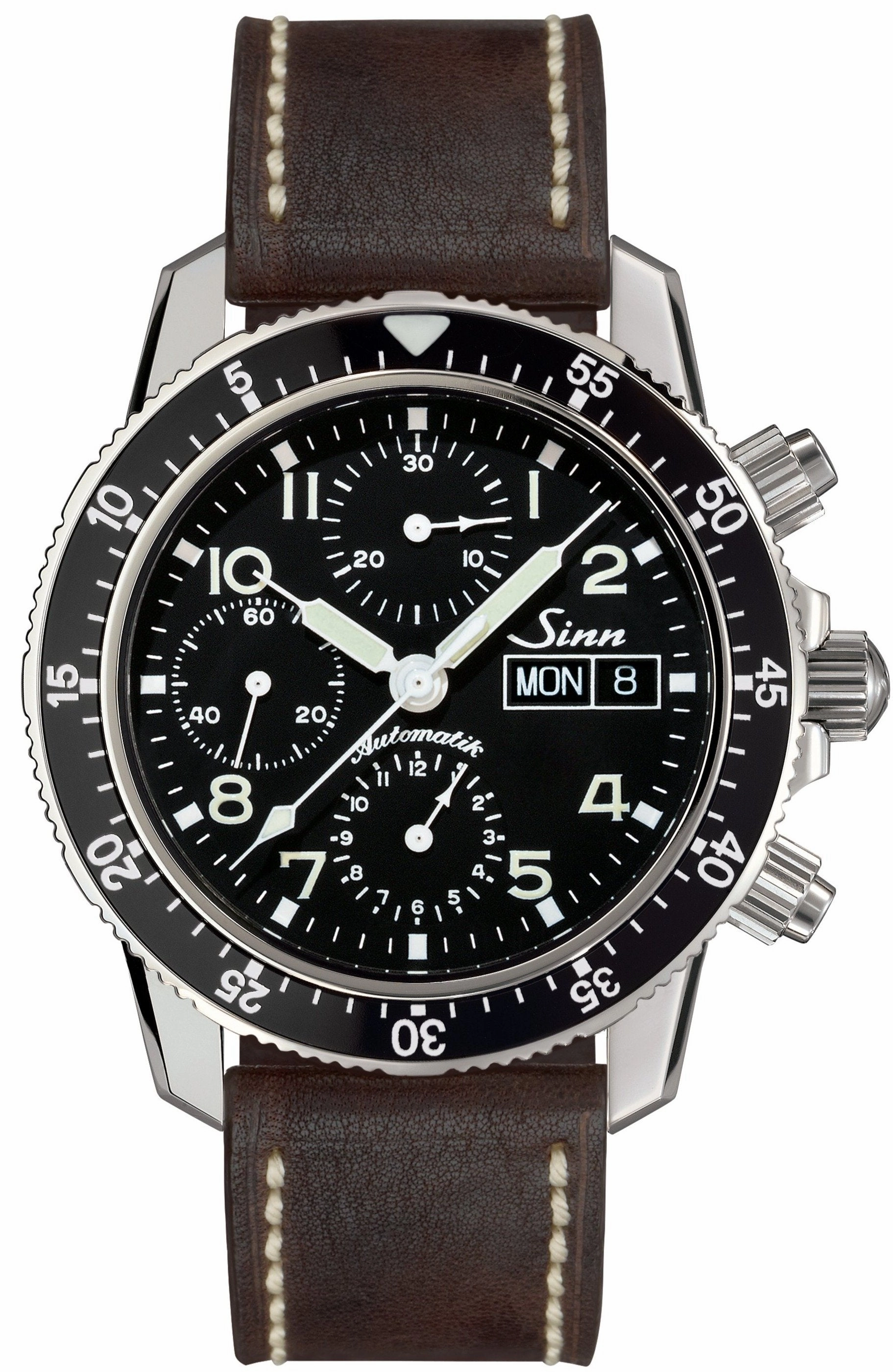 Sinn Watches Sinn 103 St Sa Flieger Chronograph Vintage Leather Watch