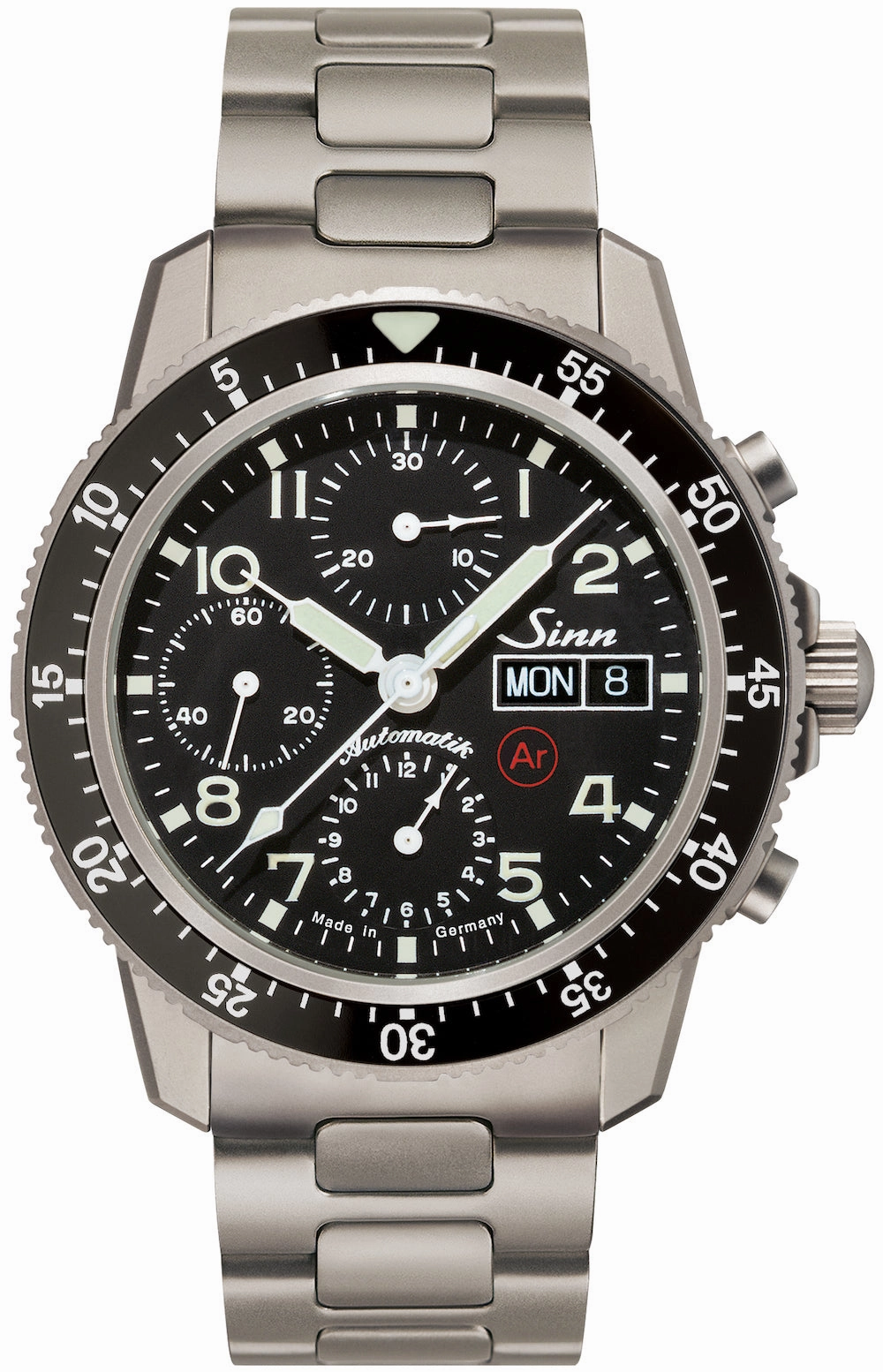 Sinn Watches Sinn 103 Ti Ar Titanium H-Link Bracelet Watch