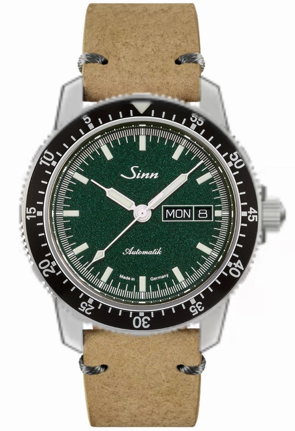 Sinn Watches Sinn 104 St Sa I MG Sand Nubuck Boar Leather Watch